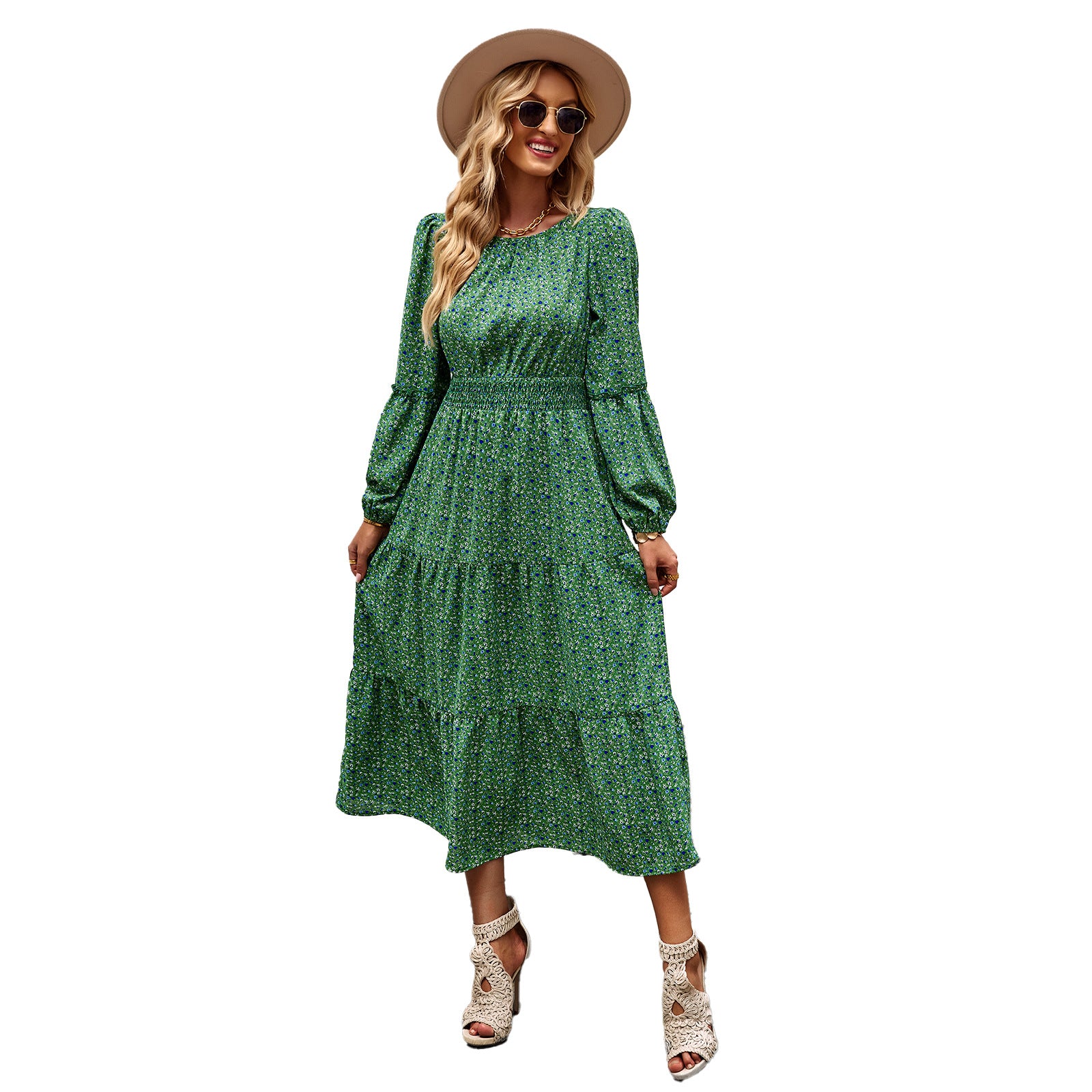 Vestido Estampado comprido - O Retalho
