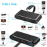 Conversor de display (Tela) duplo HD Type-c para HDMI VGA 5 em 1 - O Retalho