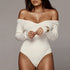 Bodysuit mangas compridas decote em V - O Retalho