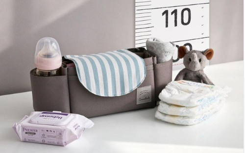 Bolsa organizadora multifuncional para carrinho de bebê - O Retalho