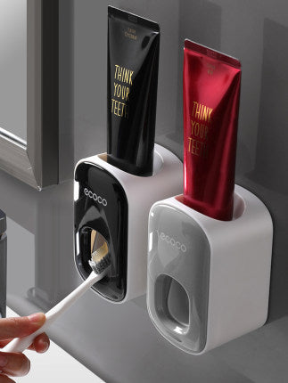 Prático Elegance: Suporte Automático de Pasta de Dentes Montado na Parede - O Retalho