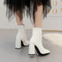 Short boots women Martin boots high heel women shoes - O Retalho