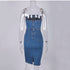 Tube top denim skirt - O Retalho