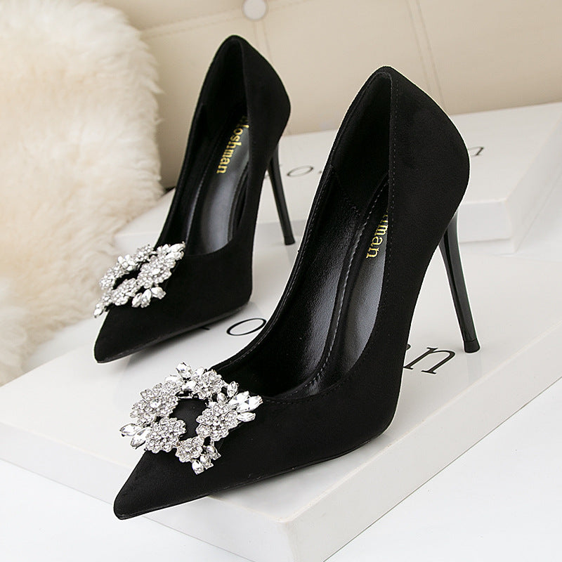 Women Pointed Toe Fashion High Heel Shoes - O Retalho