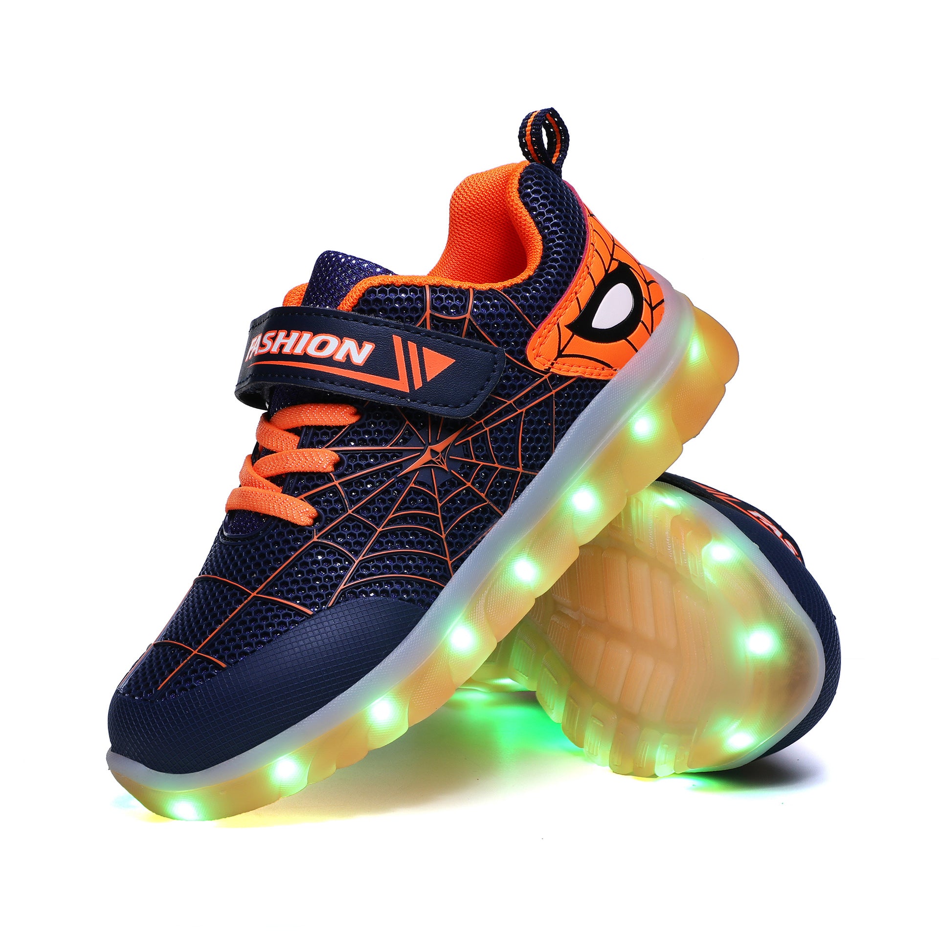 Sapatos Infantis com LED USB Recarregável e Velcro - O Retalho