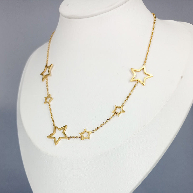 Colar Para Mulheres Design de Estrelas - O Retalho