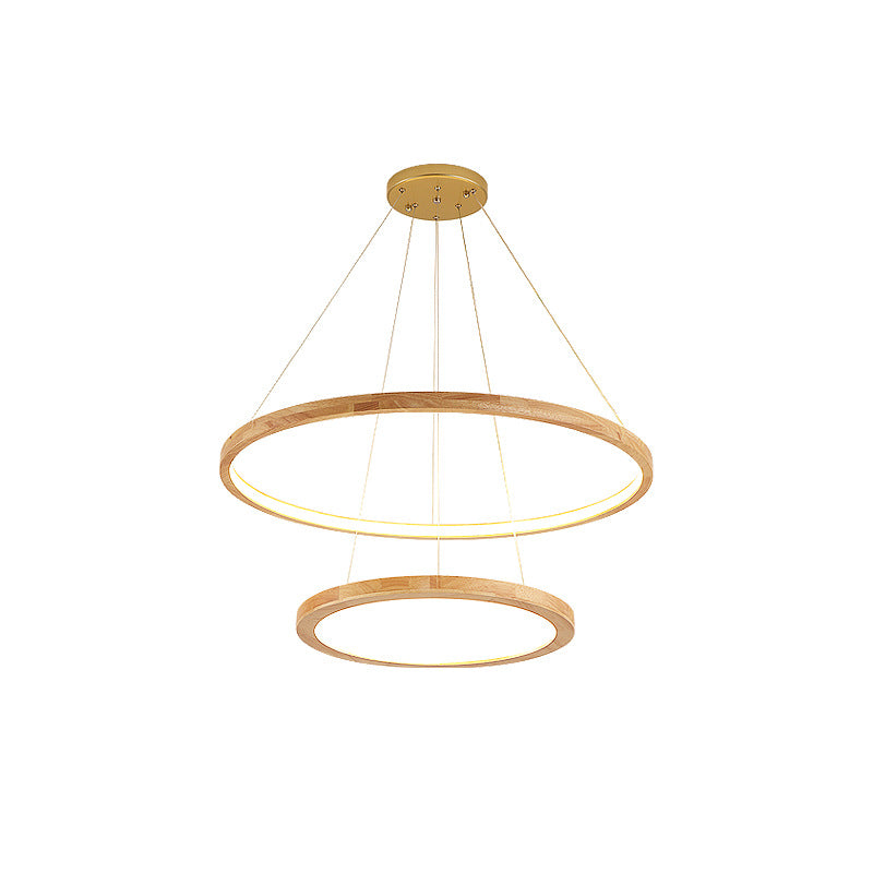 Lustre de LED, iluminacao moderna, com anel para cima e para baixo - O Retalho