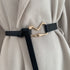 Thin Belt With Suit Coat Knot Decoration - O Retalho