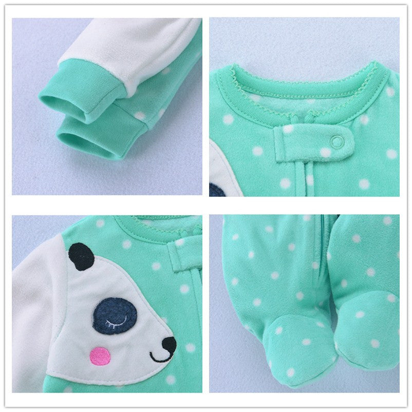 Spring Baby Girl Clothes Kids Soft Fleece Rompers Kids - O Retalho