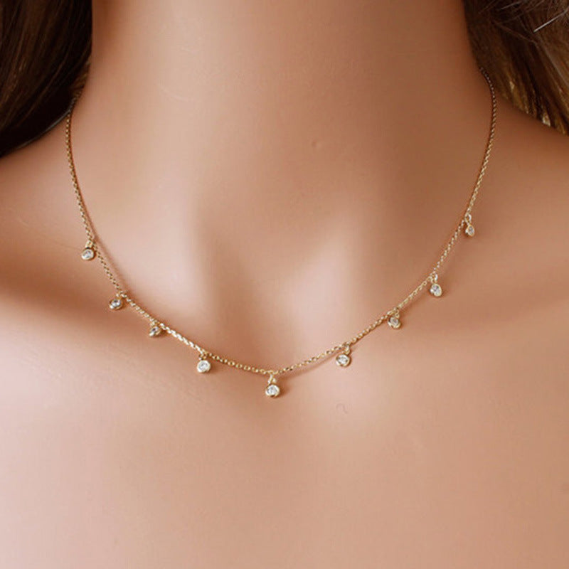 Colar de Diamante Simples para Mulheres - O Retalho