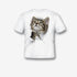 🐯Camiseta para meninos com Estampa de 3D Gato - O Retalho