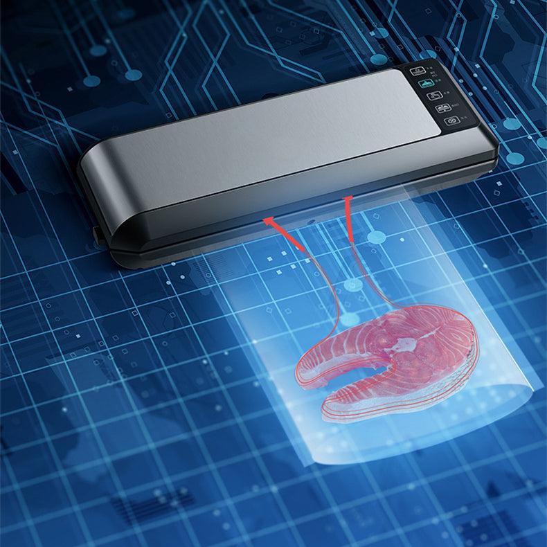 Máquina de Selagem a Vácuo para Casa - Mantenha Seus Alimentos Frescos por Mais Tempo - O Retalho
