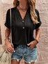 Camiseta com botões estilo americana - O Retalho