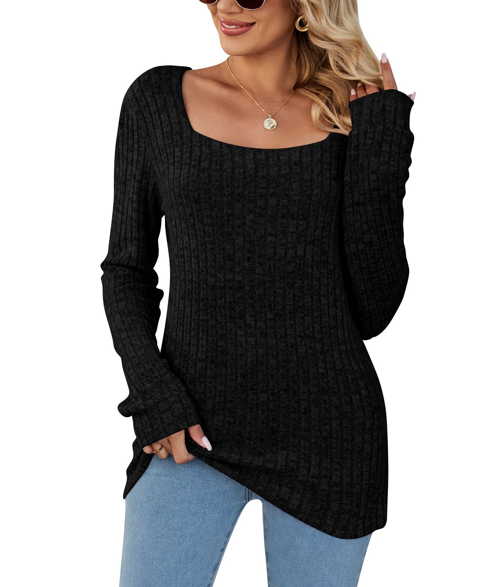 Blusa manga longa casual - O Retalho