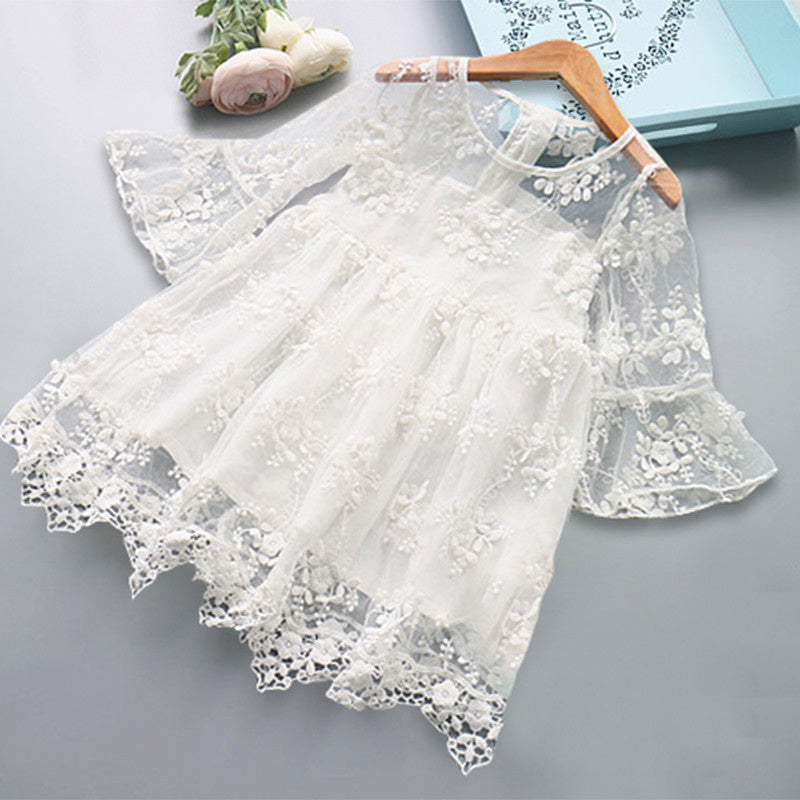 Vestido Com Laço E Gola Redonda - O Retalho
