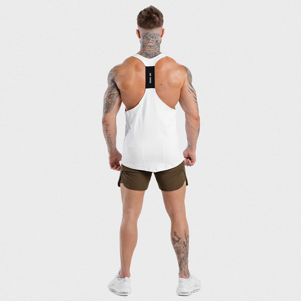 Roupas de academia com regatas e halteres - O Retalho