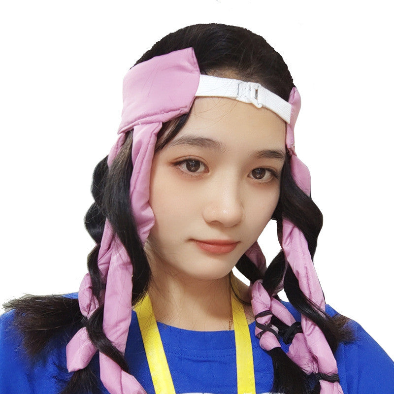Heatless Hair Curlers Curling Rod Ribbon Headband Silk Hair Rollers DIY Hairstyle Tools For Women - O Retalho
