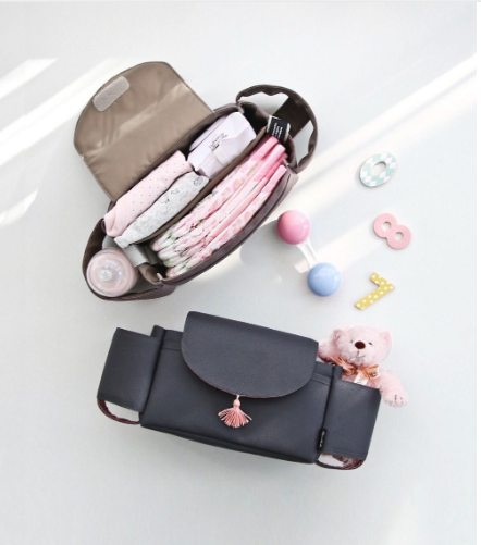 Bolsa organizadora multifuncional para carrinho de bebê - O Retalho