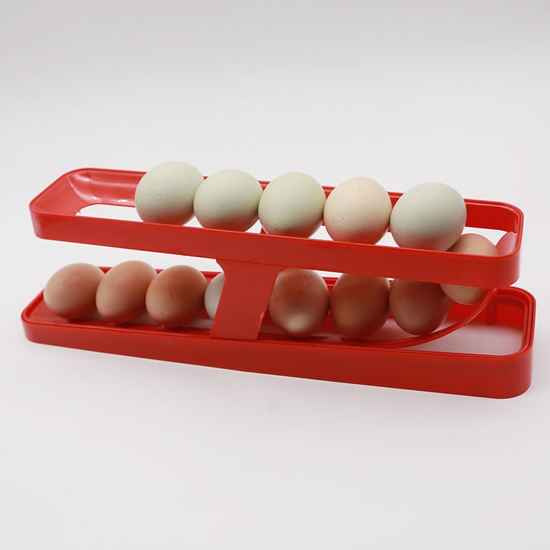 Organizador Automático de Ovos para Geladeira - Mantenha a Ordem e a Frescura na Sua Geladeira - O Retalho