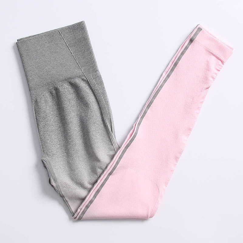 Conjunto de Roupas de Yoga Esportiva com Elástico e Gradiente para Mulheres: Conforto e Estilo para Seus Exercícios - O Retalho