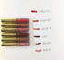 KYLIE6 color lip gloss set, 6 Kelly gold, 6 silver, red 6 lip gloss lipstick - O Retalho
