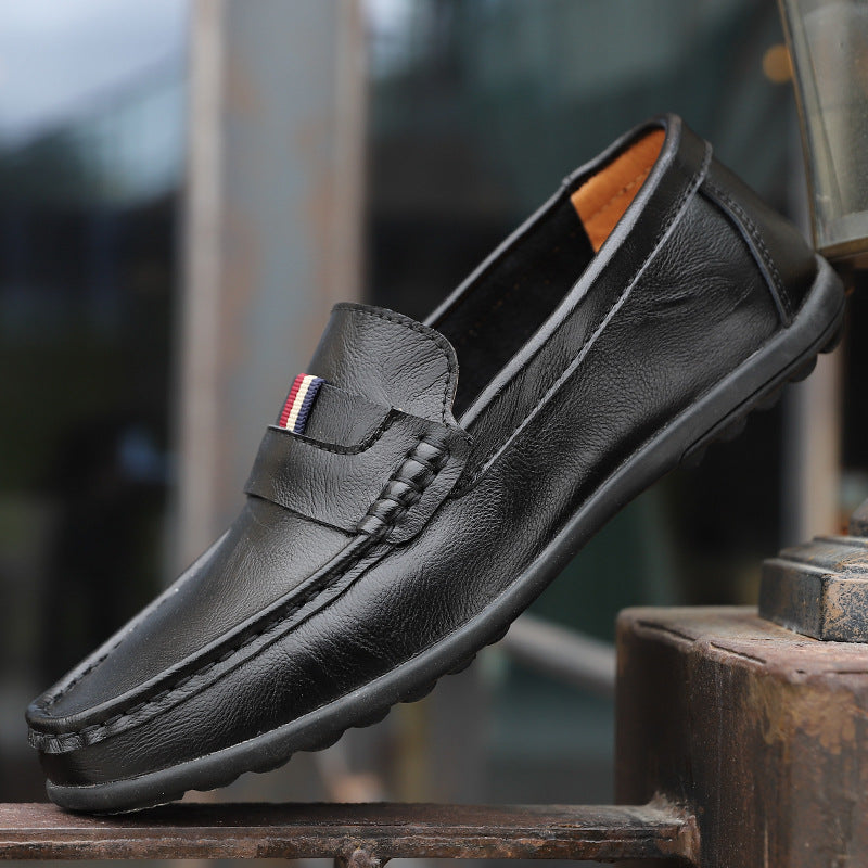 sapato masculino de couro com fundo macio - O Retalho