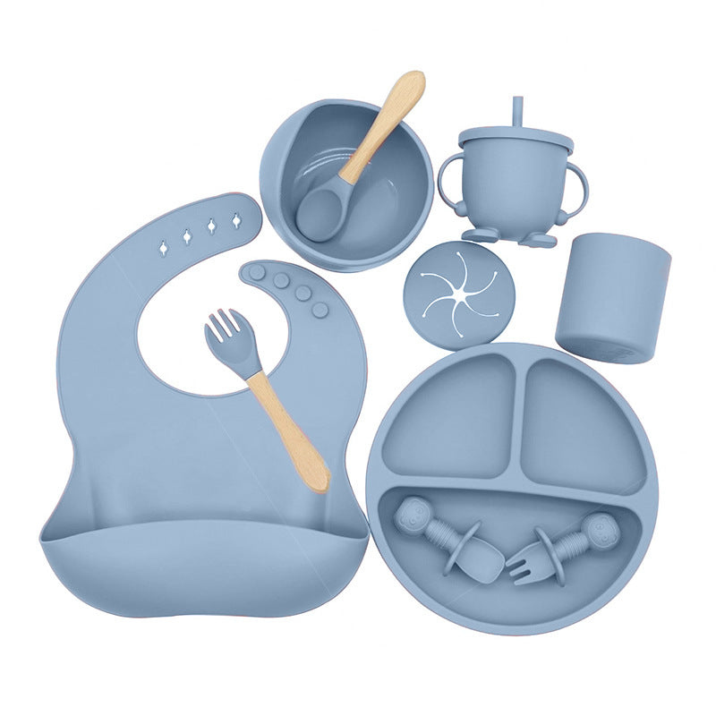 Novo Conjunto de Alimentação Complementar de Silicone para Bebê - O Retalho