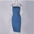 Tube top denim skirt - O Retalho
