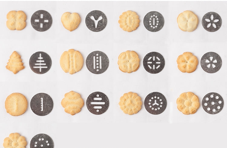 Máquina de Biscoitos em Aço Inoxidável - Asse Biscoitos e Decore Bolos com Facilidade - O Retalho
