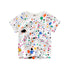 Camiseta para meninos chapiscada com cores variadas - O Retalho