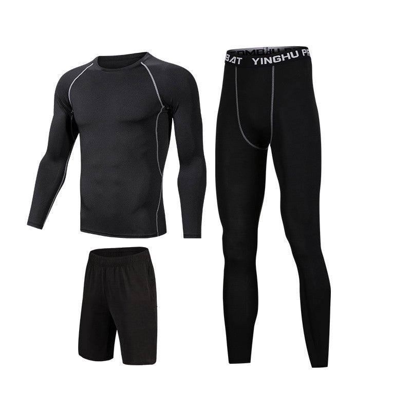 Conjunto de Roupas Esportivas para Corrida Masculina - 7 Peças para Corrida, Basquete e Academia - O Retalho