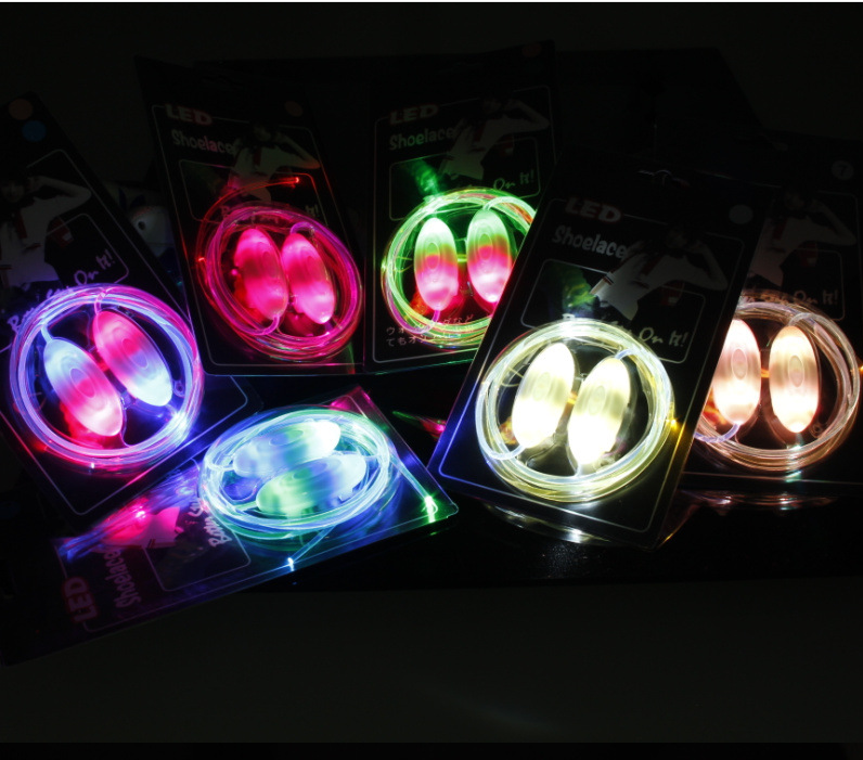 Led Sport Shoe Laces Glow Shoe Strings Round Flash Light Shoelaces - O Retalho
