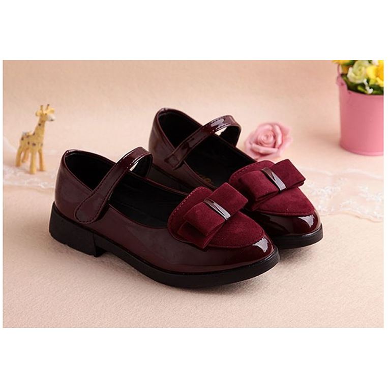 Sapatos de couro casual para meninas - O Retalho