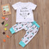 Conjunto de Roupas para Bebê Recém-Nascido: Camiseta Tops + Calças, Conjunto para Meninos e Meninas. - O Retalho