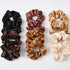 Satin Cloth Large Intestine Circle Hair Tie Set Solid Color - O Retalho