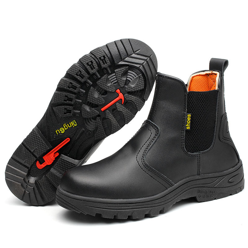 Botas masculinas adequadas para usar em obras - O Retalho