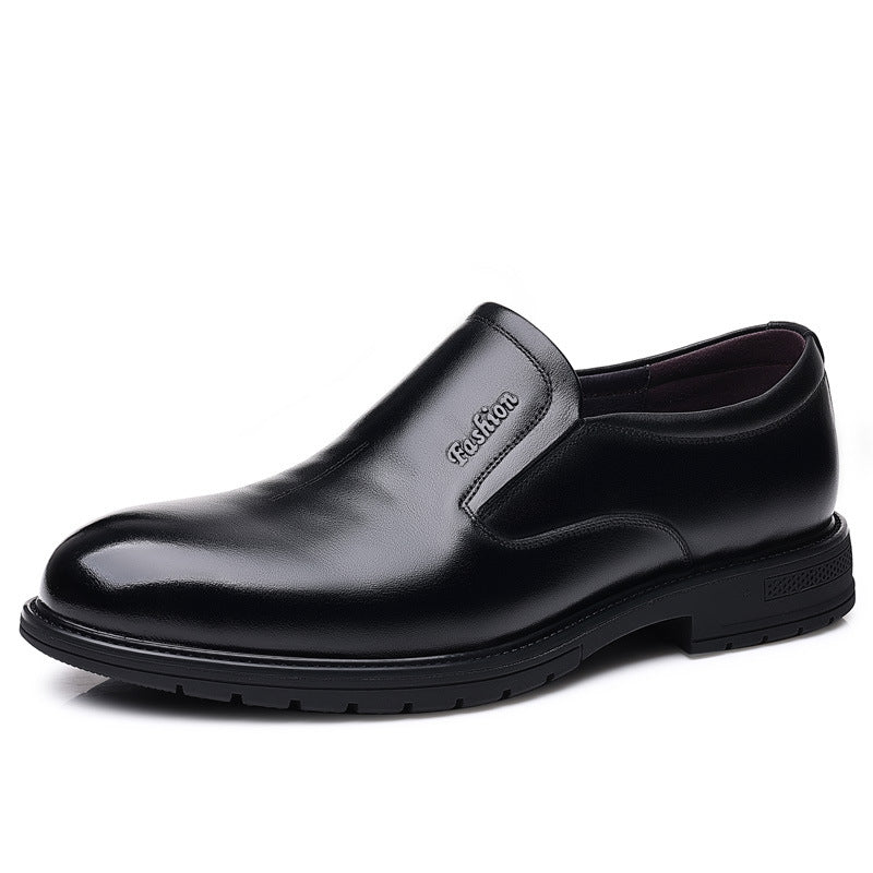 Sapatos formais de couro de primeira camada para homens - O Retalho
