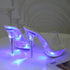 High Heel Luminous Fashionable Women Slippers - O Retalho