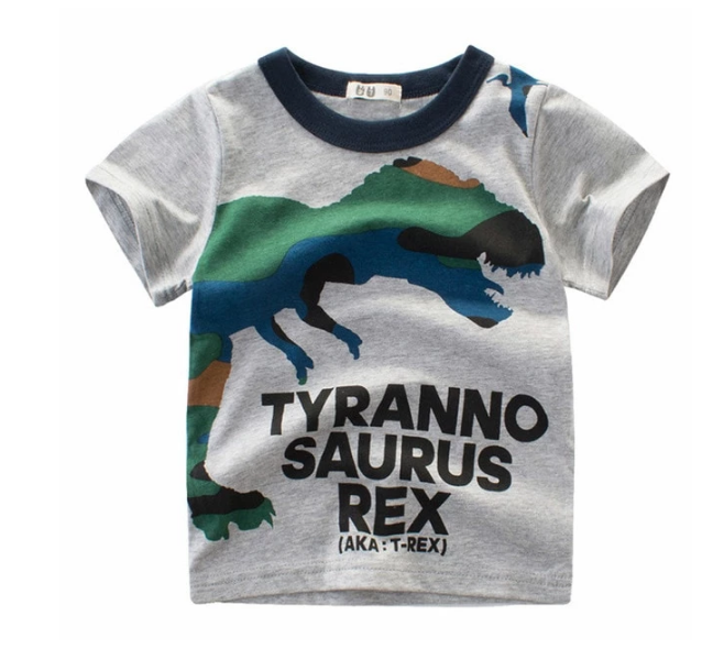 camiseta infantis de algodão e mangas curtas - O Retalho