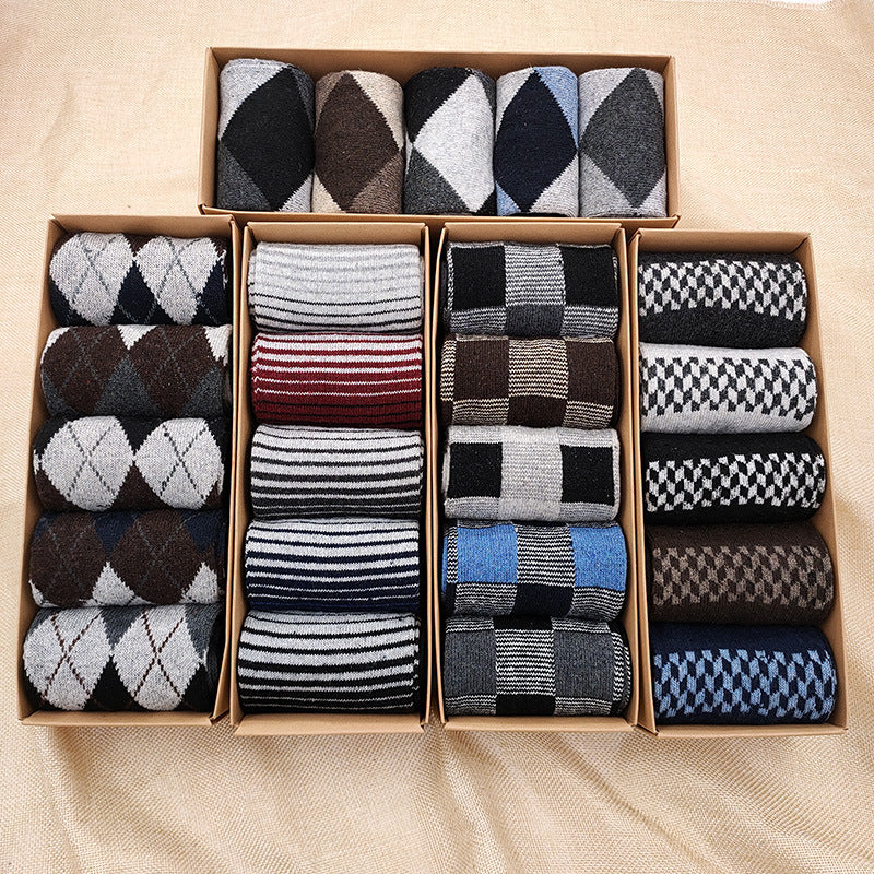 Meias Térmicas Casuais com Espessamento para Homens - O Retalho