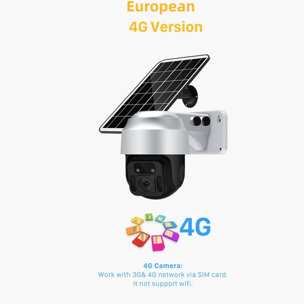 Câmera de vigilância WiFi sem fio movida a energia solar - O Retalho