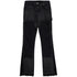Calças Jeans com Patchwork Micro Flare e Barra Desfiada - O Retalho