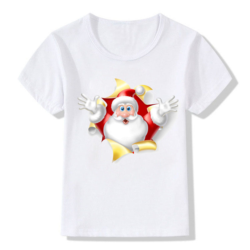 Camiseta infantil fofa de Natal - O Retalho
