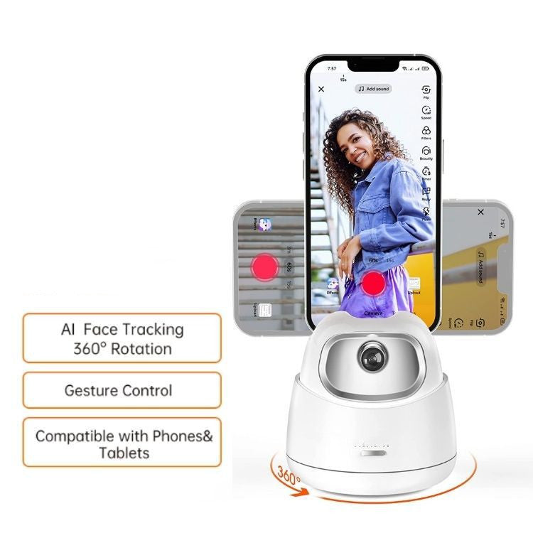 Self-Stick de rotação Automática com Inteligência Artificial (rastreador de rosto)