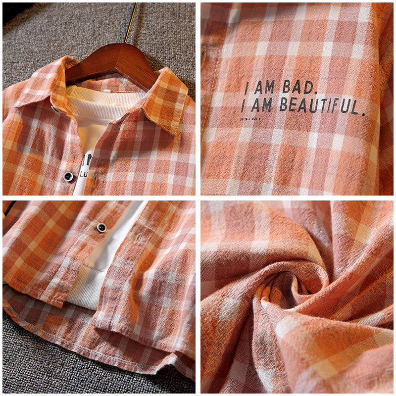 Camisa Xadrez para Meninos Casual e Moderno - O Retalho