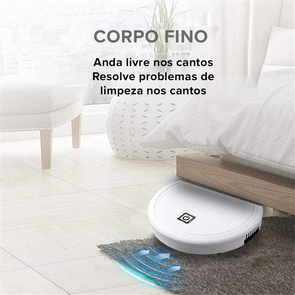 Robô aspirador de pó 3 em 1, 1800Pa, multifuncional, inteligente, limpador de chão, recarregável por USB, aspirador de pó seco e úmido - O Retalho