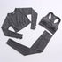 Conjunto de Roupas de Yoga Fitness - Elegância Sem Costuras para Mulheres Ativas - O Retalho