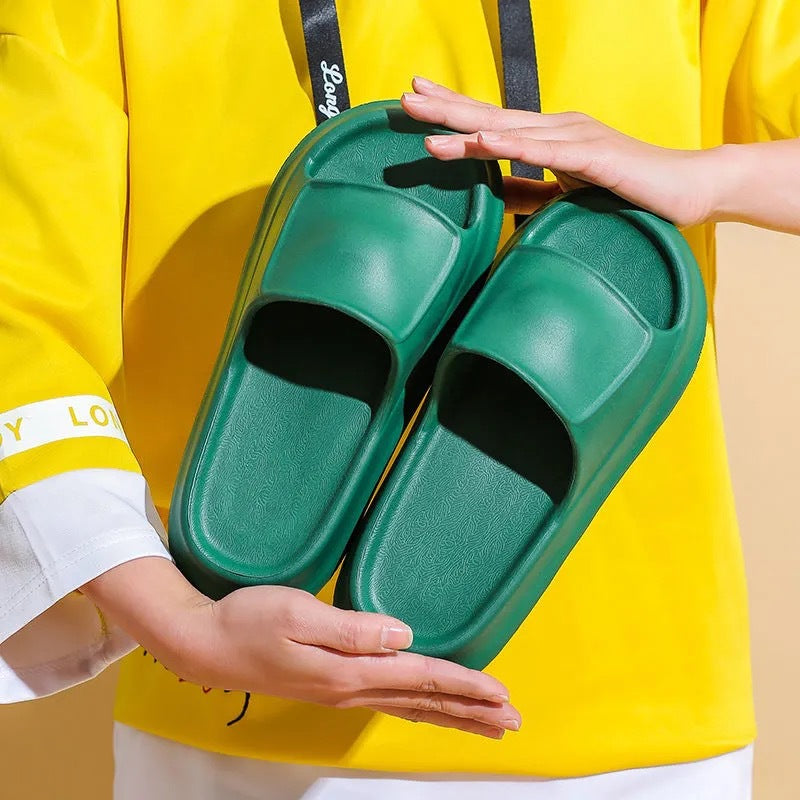 Chinelos macios EVA Home Shoes para mulheres e homens chinelos de banheiro antiderrapantes - O Retalho