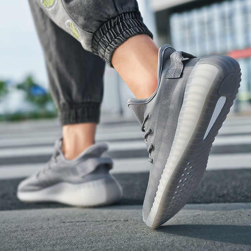 sapatos masculinos adequados para o verão com tecido elástico - O Retalho