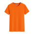 Cotton Blank With No Printed Patterns Round Neck Short T-shirt - O Retalho